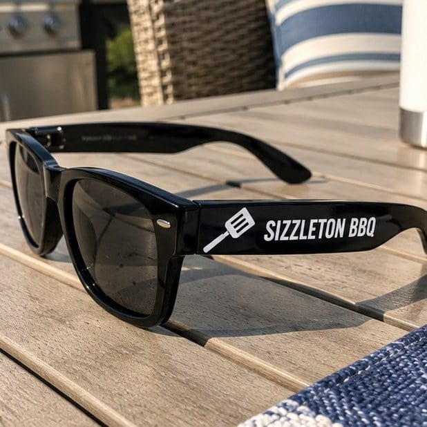 Customer photo of custom sunglasses